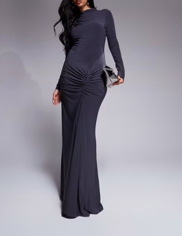 Rochie maxi ASOS, gri