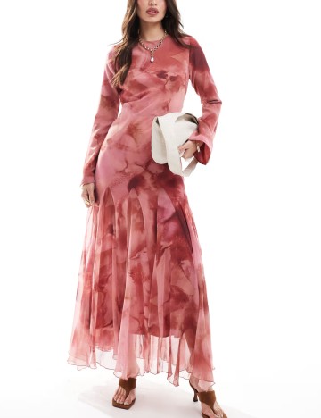 Rochie maxi ASOS, mix culori