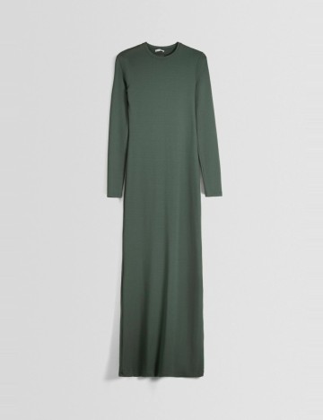 Rochie maxi Bershka, verde