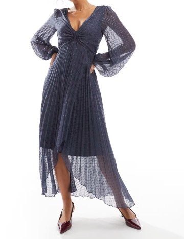 Rochie midi ASOS, albastru