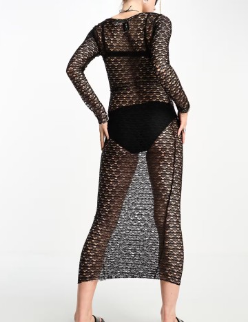 Rochie midi ASOS, negru