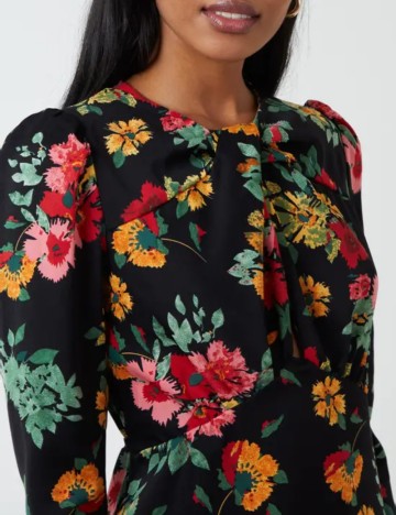 Rochie midi Blue Vanilla, mix culori