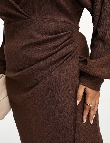 Rochie midi ASOS, maro