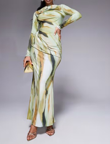 Rochie maxi ASOS, mix culori