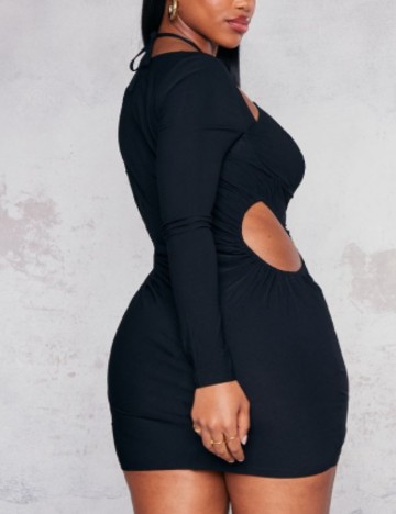 Rochie mini PRETTYLITTLETHING, negru
