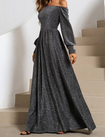 Rochie maxi Shein, argintiu