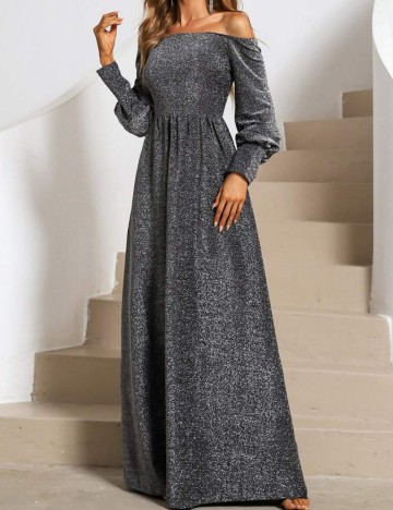 Rochie maxi Shein, argintiu