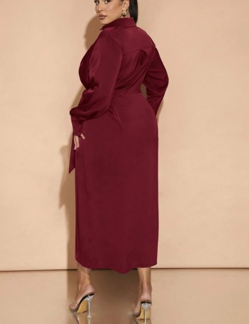 Rochie midi Shein, vișiniu