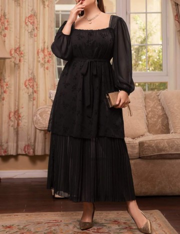 Rochie midi Shein Curve+, negru