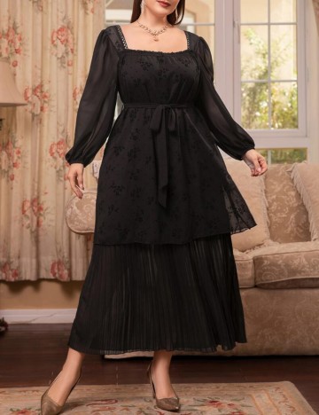 Rochie midi Shein Curve+, negru