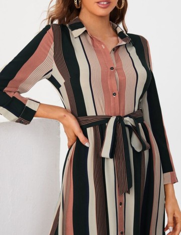 Rochie midi Shein, mix culori