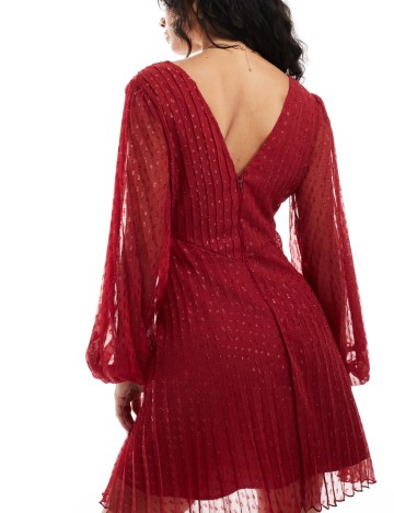 Rochie mini ASOS, vișiniu