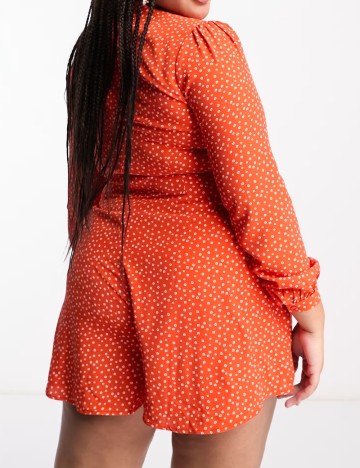 Salopetă scurtă Glamorous Curve, cărămiziu