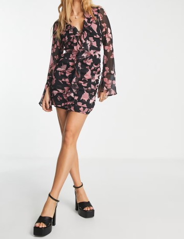 Rochie midi ASOS, negru