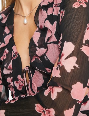 Rochie midi ASOS, negru