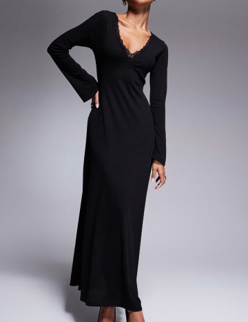 Rochie midi ASOS, negru