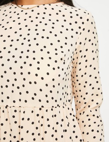Rochie midi ASOS, crem