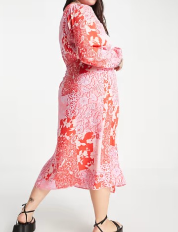 Rochie midi ASOS, mix culori