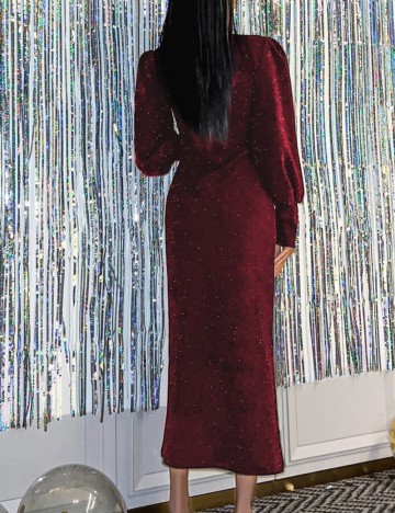 Rochie midi Shein, vișiniu