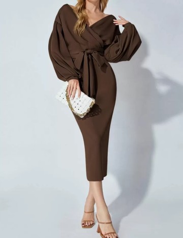 Rochie midi Shein, maro