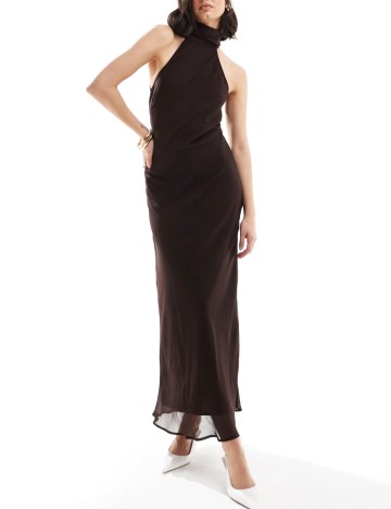 Rochie maxi ASOS, maro