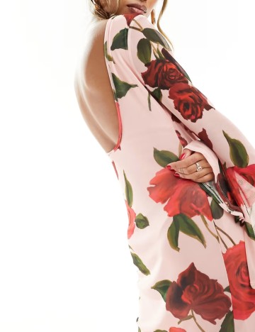 Rochie maxi ASOS, roz