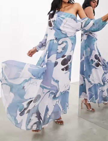 Rochie maxi ASOS, mix culori