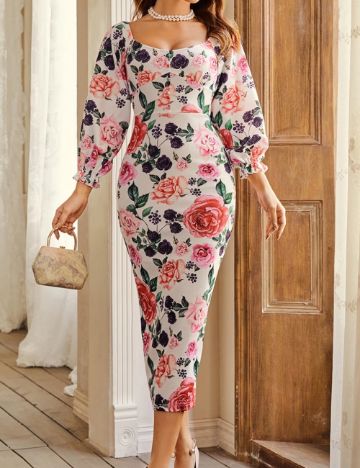 Rochie midi Shein, alb