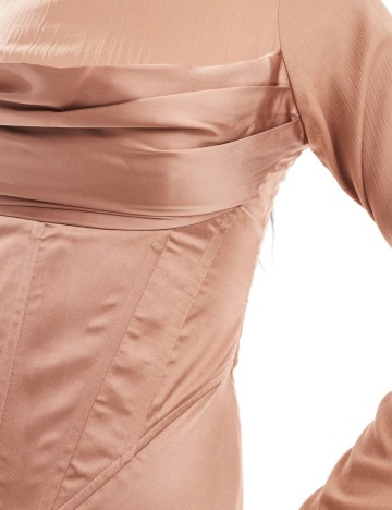 Rochie maxi ASOS, bej