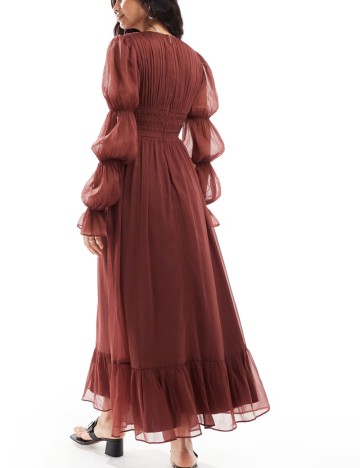 Rochie maxi ASOS, maro