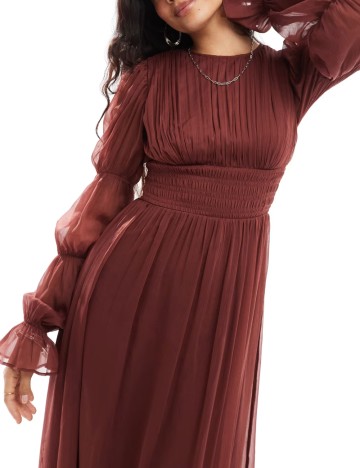 Rochie maxi ASOS, maro