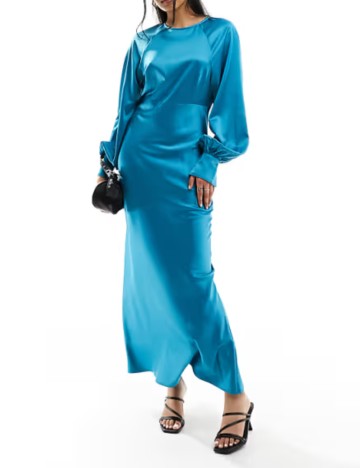 Rochie maxi ASOS, albastru