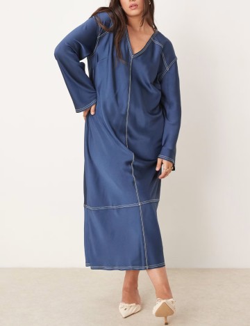 Rochie maxi ASOS, albastru
