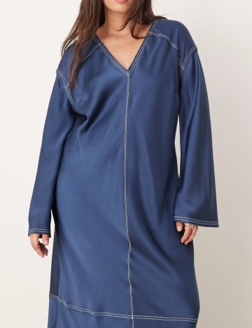 Rochie maxi ASOS, albastru