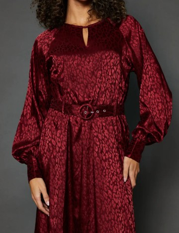 Rochie midi Wallis, vișiniu