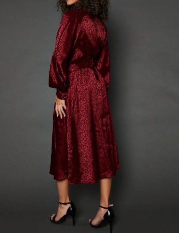 Rochie midi Wallis, vișiniu