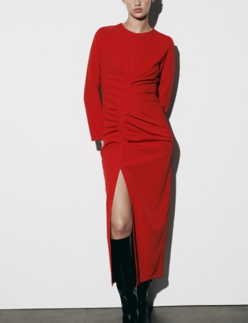 Rochie midi Zara, roșu