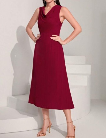 Set Rochie și Cardigan Shein, vișiniu