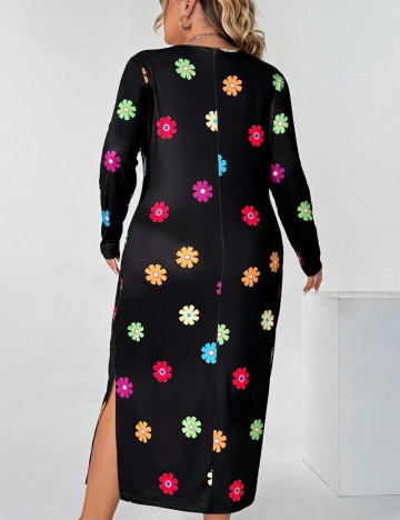 Rochie midi Shein Curve+, negru