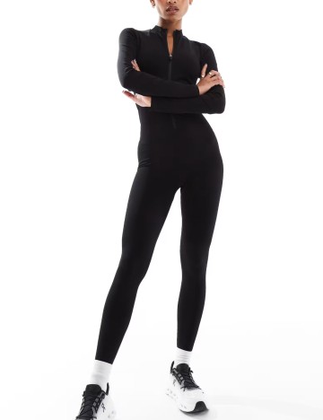 Salopetă lungă ASOS, negru