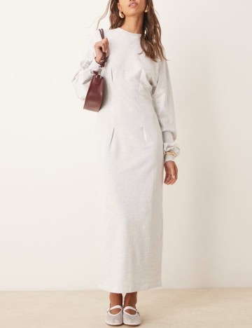 Rochie maxi ASOS, gri