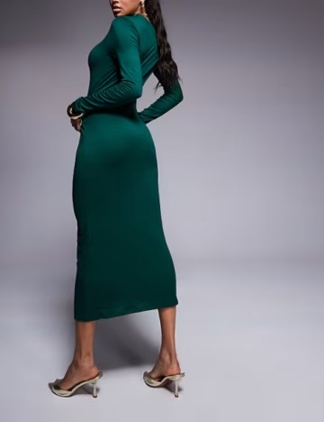 Rochie midi ASOS, verde