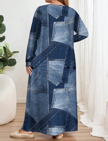 Rochie maxi Shein Emery Rose, mix culori