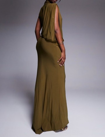 Rochie maxi ASOS, kaki