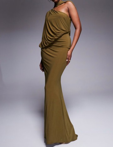 Rochie maxi ASOS, kaki