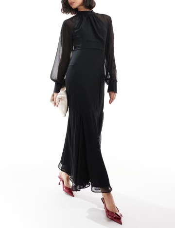 Rochie maxi ASOS, negru