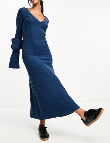 Rochie maxi ASOS, albastru