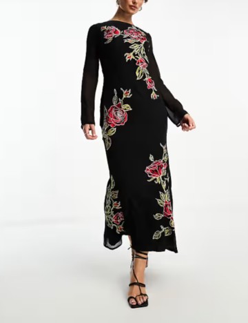 Rochie maxi ASOS, mix culori