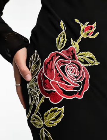 Rochie maxi ASOS, mix culori