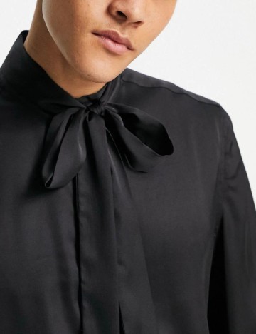 Cămașă ASOS, negru